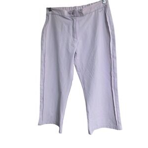 Nike Dri-Fit Women Light Purple Capri  Track Pants Athletic Casual Size L